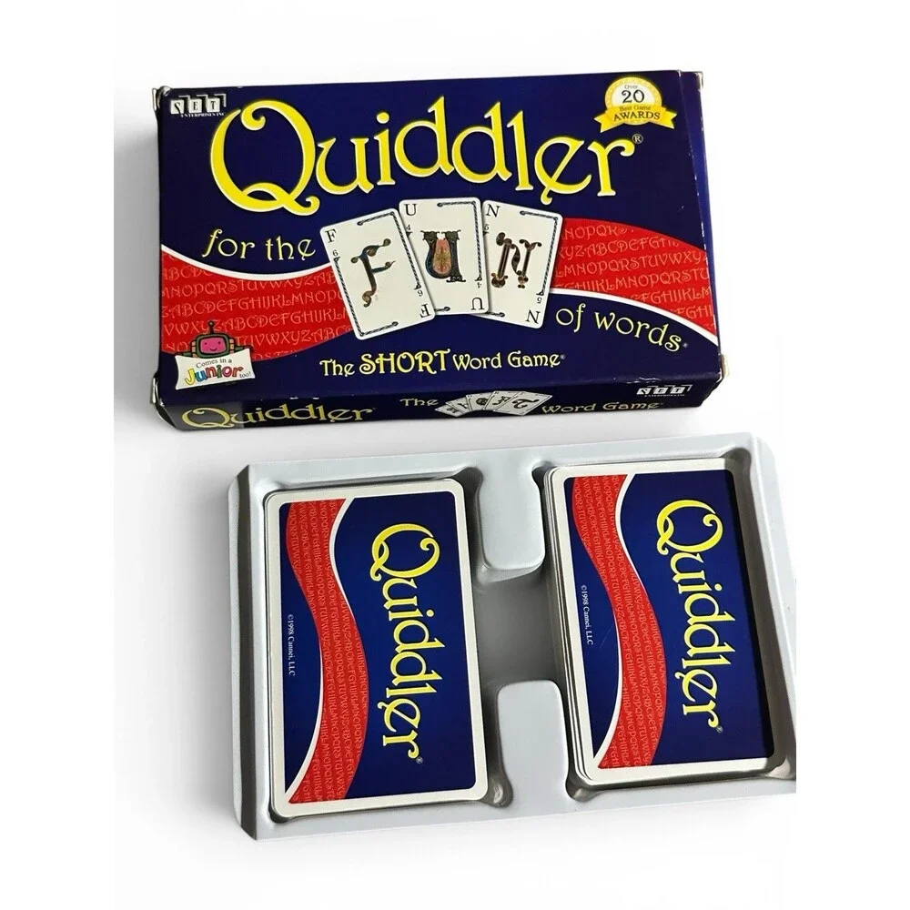 Quiddler for the FUN of Words Card Game , The Short Word Game, with instructions